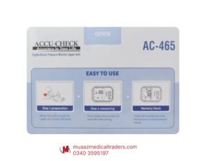 Accu-Check AC-465 Arm-Type Digital Blood Pressure Monitor - Image 4