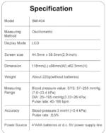 Certeza BM-404 Digital Blood Pressure Monitor - Image 2