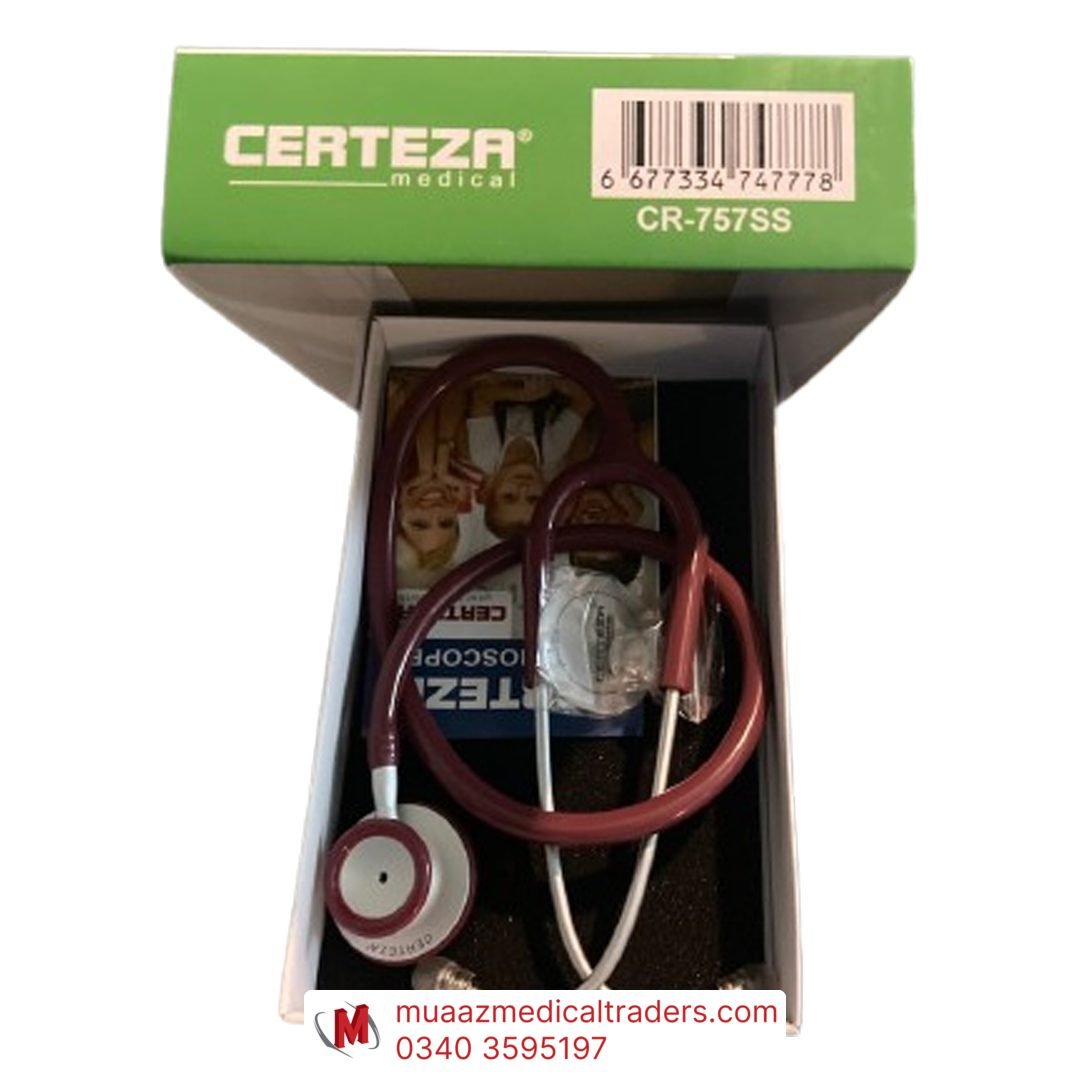 184_0_certeza-CR-757-SS-1-1 Certeza CR-757 SS Dual Head Stethoscope - Image 1