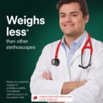 Littmann Cardiology IV Stethoscope, Red Smoke Heart, 6182 - Image 7