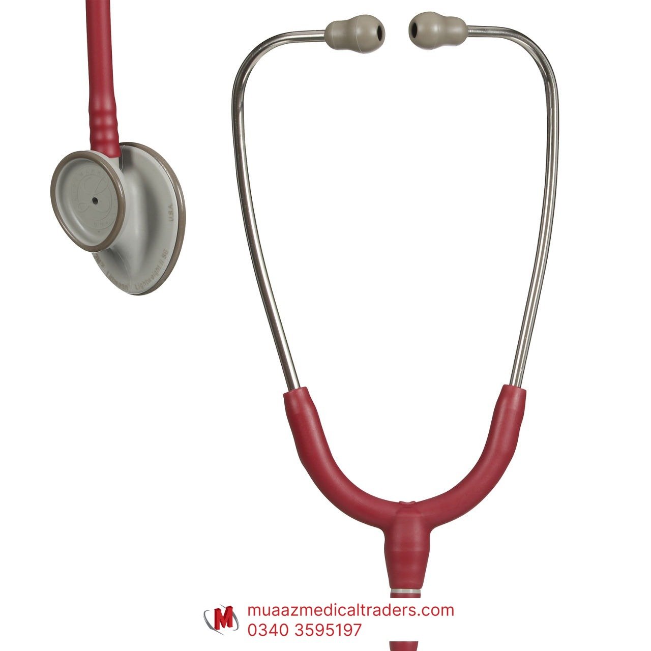 220_0_imageye___-_imgi_26_2451_op_mixed-1 Littmann® Lightweight II S.E. Stethoscopes, Model 2451 Burgundy - Image 1