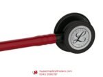 Original 3M Littmann Classic 3 Stethoscope – Burgundy Tube Black Finish - Image 3