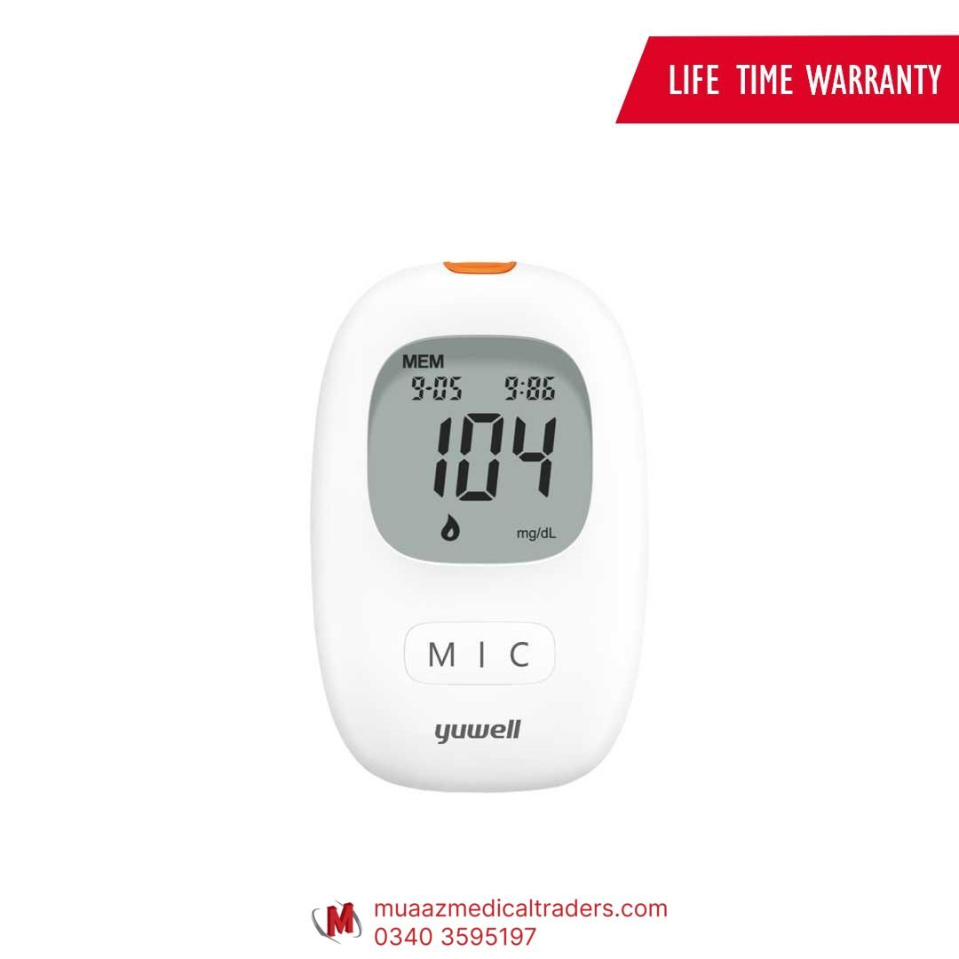 308_0_yuwell-accusure-710-1 Yuwell Accusure-710 Blood Glucose Monitor (with 50-Test Strips) - Image 1