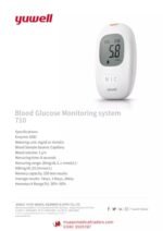 Yuwell Accusure-710 Blood Glucose Monitor (with 50-Test Strips) - Image 2