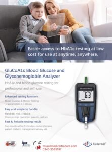 BioHermes GluCoA1c Blood Glucose and Glycohemoglobin Analyzer – 2-in-1 HbA1c & Blood Glucose Testing Device - Image 3