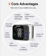 Certeza BM-350 Wrist Blood Pressure Monitor with Voice - Image 3