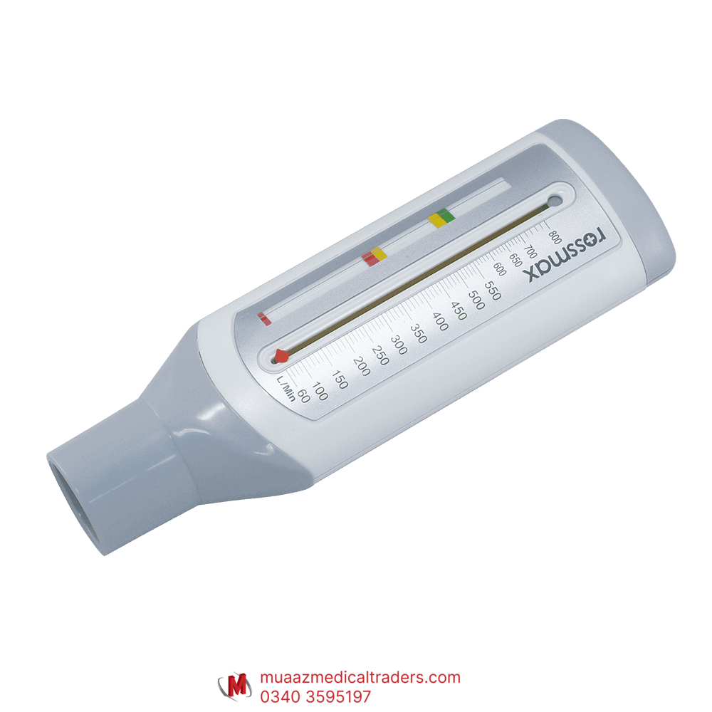 877_0_PF120A_PP_001-1 Rossmax PF-120A Adult Peak Flow Meter with Color–coded indicators - Image 1