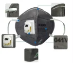 Original 3M 9041v N95 Folding Safety Anti-fog Anti-pm2.5 Respirator Dust Mask - Image 2