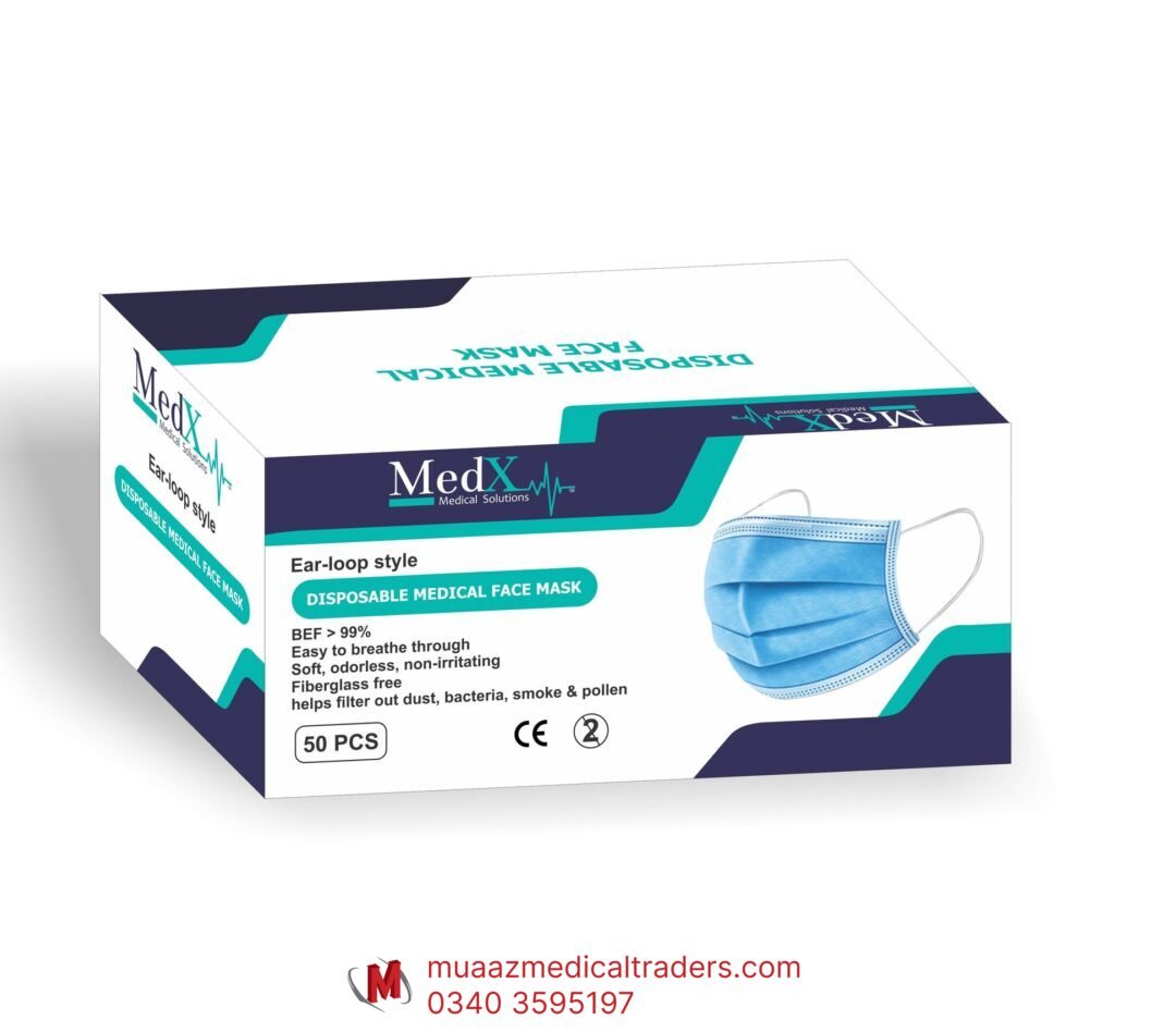 937_0_MedXMASKBOXFFNF-1 MedX Disposable Face Mask – Pack of 50 - Image 1